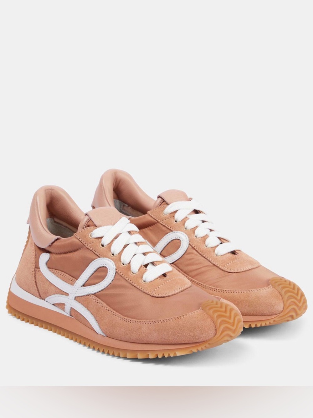 NWOT Loewe Flow Runner Suede/Nylon Sneakers in Pink, Size 41 (US 10)